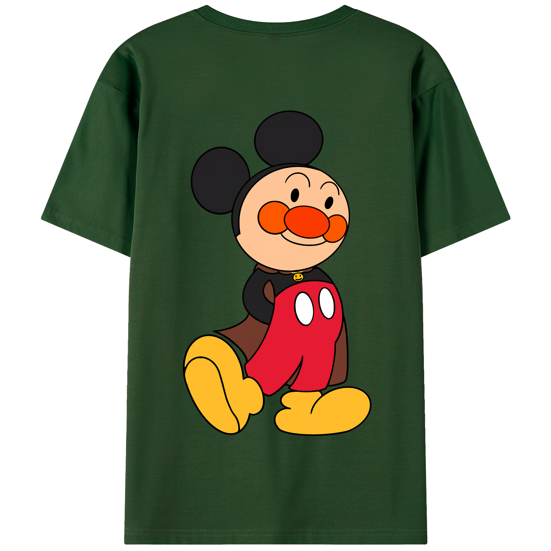 （画像用） アンパンマン Anpanman 綿100％半袖Tシャツ（背面プリント）